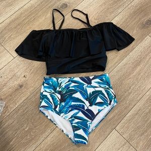 SHEIN Tropical Swim Suit
